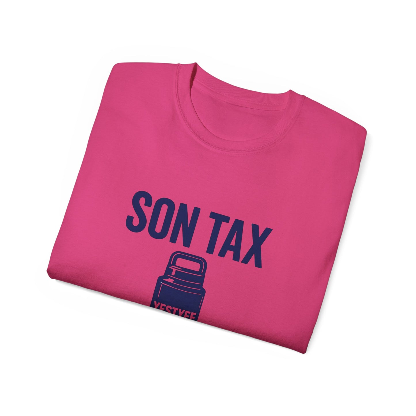 Humorous Unisex Cotton Tee - 'Son Tax' T-Shirt, Father's Day Gift, Casual Wear, Funny Gift for Dad, Unique Birthday Present