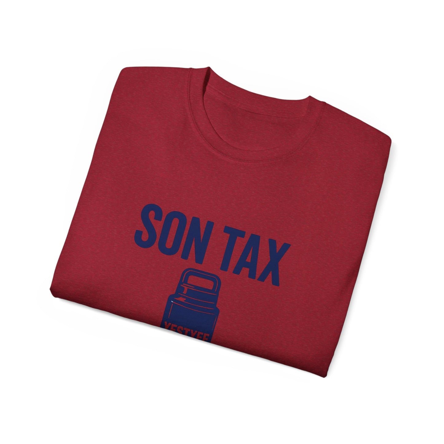 Humorous Unisex Cotton Tee - 'Son Tax' T-Shirt, Father's Day Gift, Casual Wear, Funny Gift for Dad, Unique Birthday Present