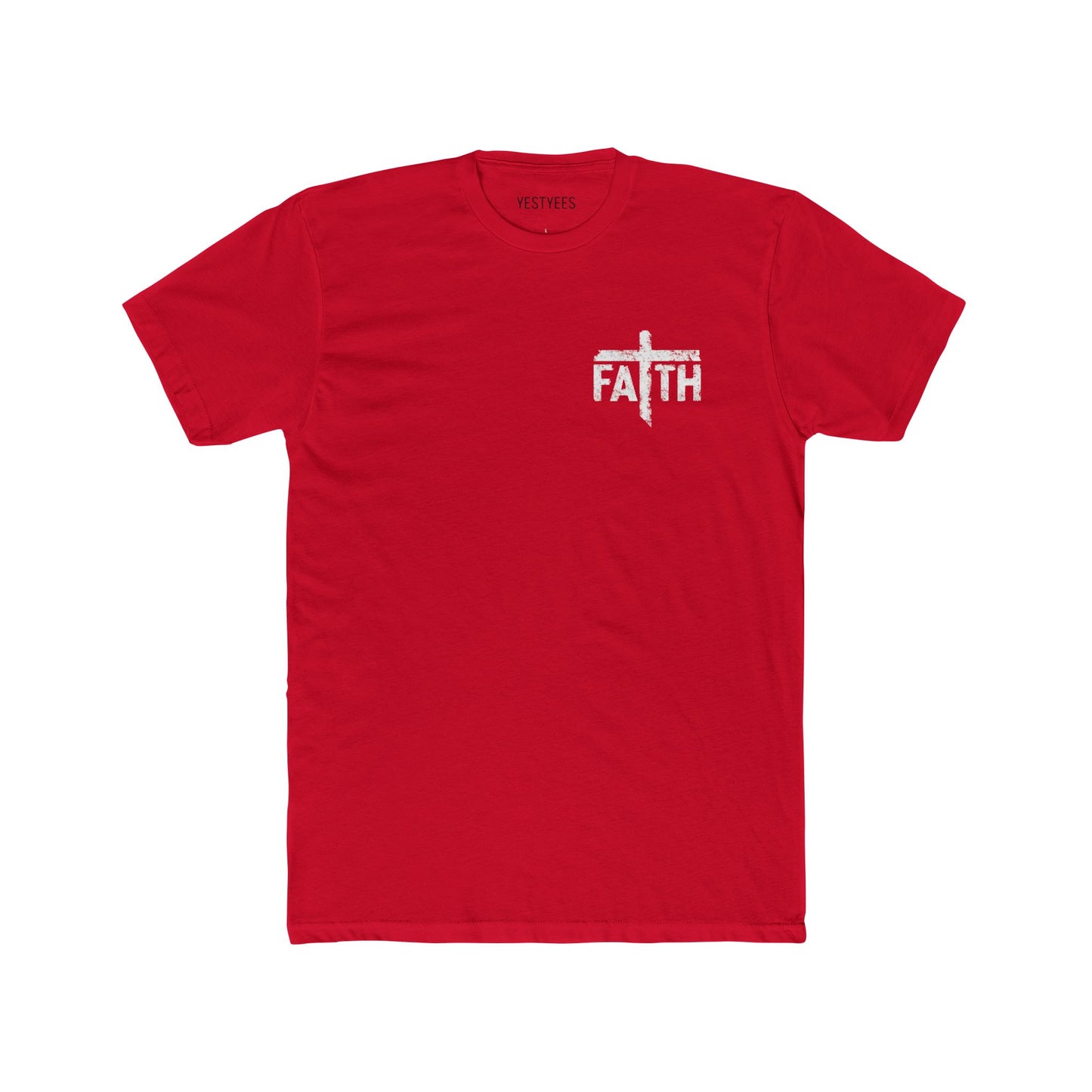 Faith Unisex Cotton Crew Tee, Inspirational Tee, Gift for Believers, Faith-Based Apparel, Christian T-Shirt, Casual Everyday Wear