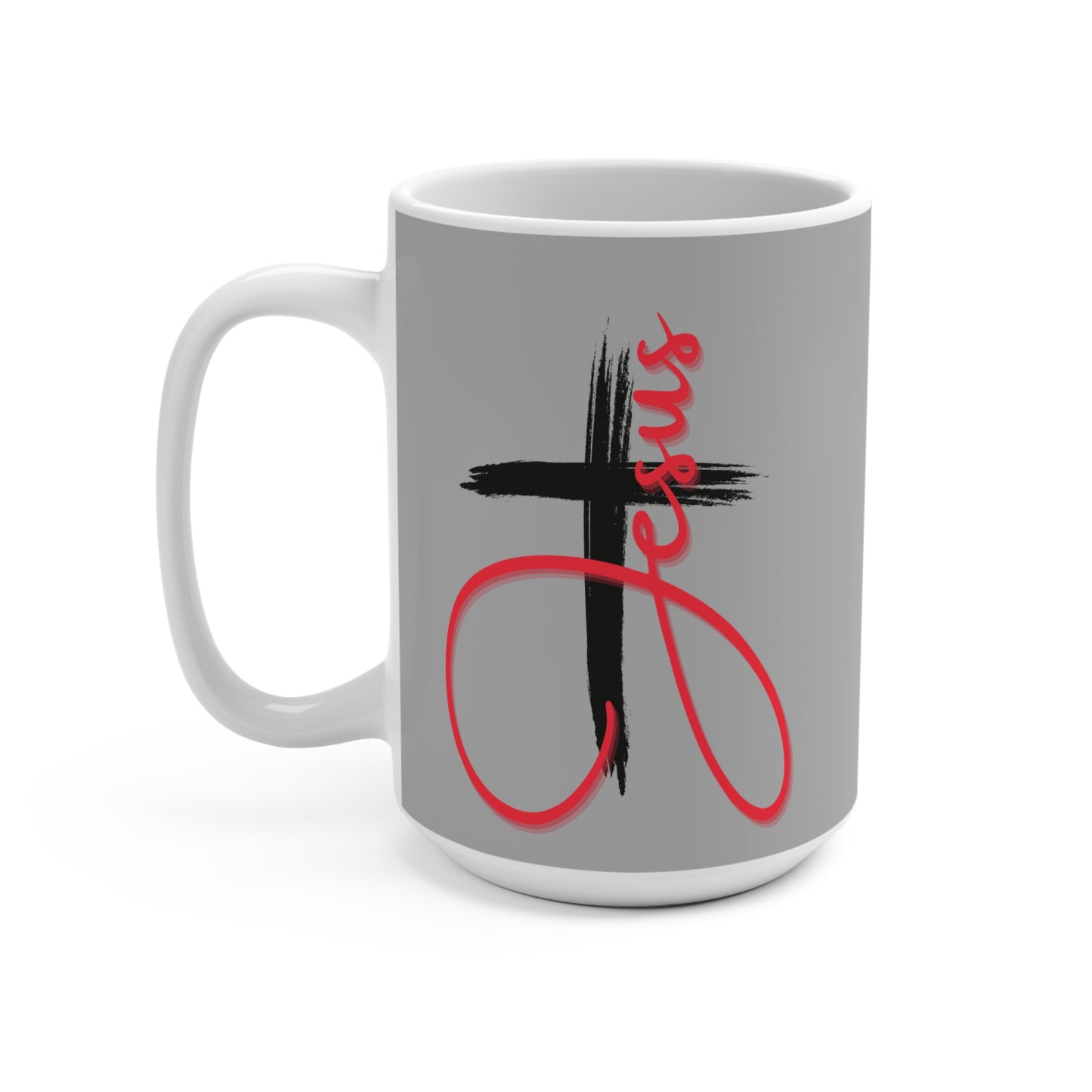 Faith-Inspired 15oz Mug - Christian Coffee Cup, Gift for Believers, Inspirational Drinkware, Jesus Mug, Religious Home Decor