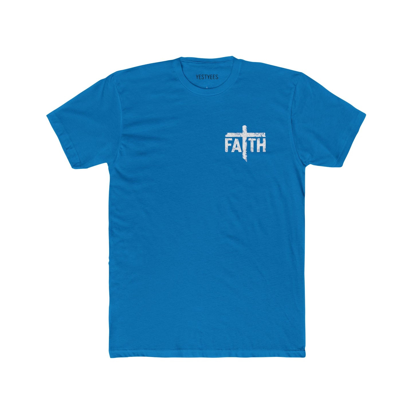 Faith Unisex Cotton Crew Tee, Inspirational Tee, Gift for Believers, Faith-Based Apparel, Christian T-Shirt, Casual Everyday Wear
