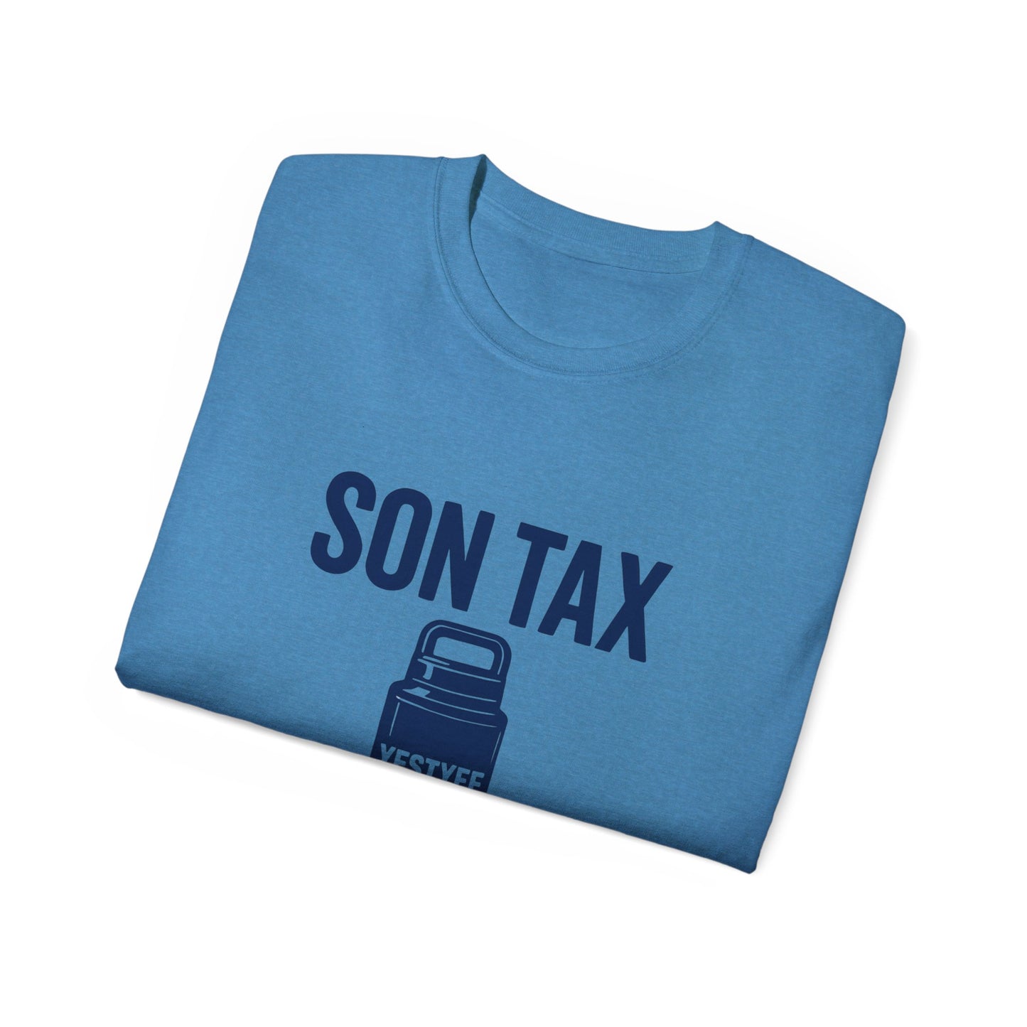 Humorous Unisex Cotton Tee - 'Son Tax' T-Shirt, Father's Day Gift, Casual Wear, Funny Gift for Dad, Unique Birthday Present