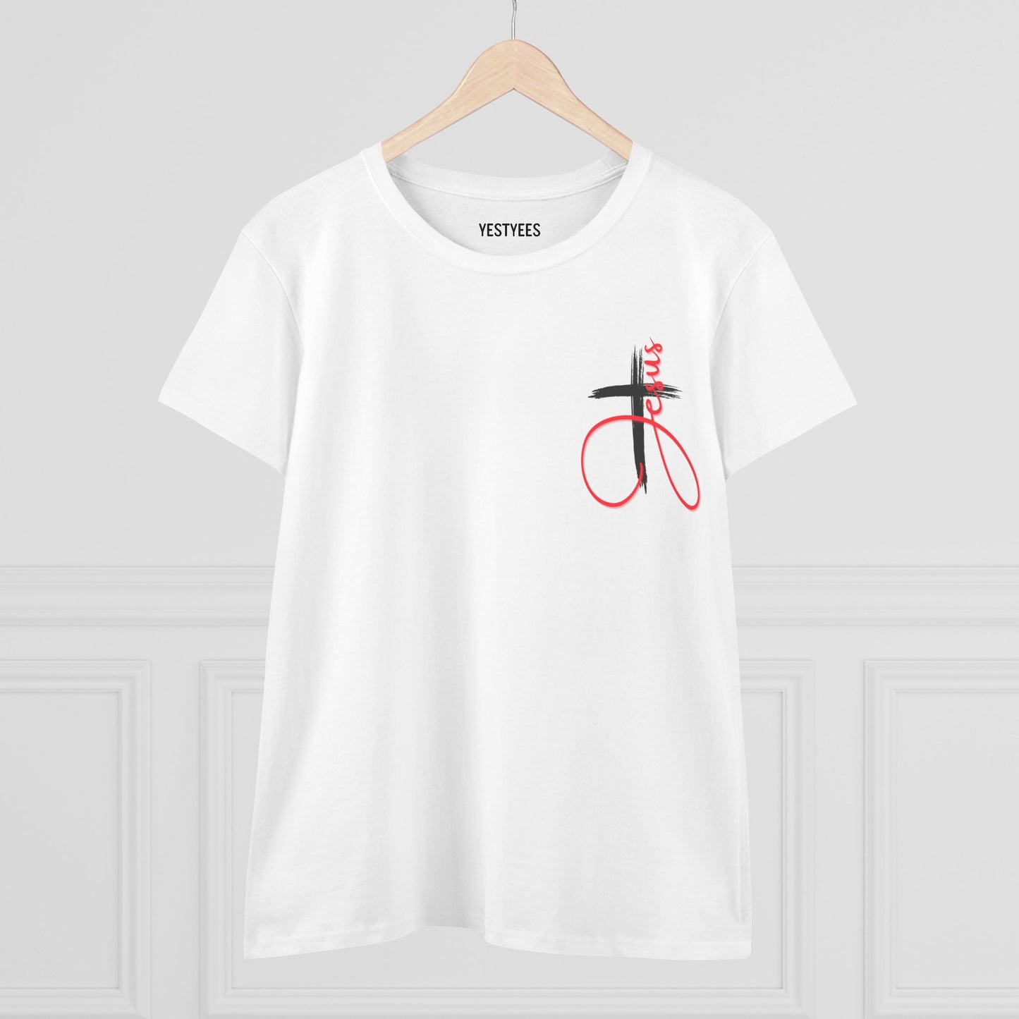 Stylish Christian Women's Midweight Cotton Tee with Unique Design, Casual Wear, Gift Idea, Trendy Tee, Everyday Top, Comfortable Shirt