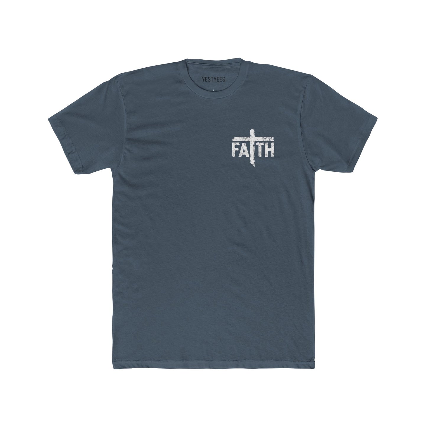 Faith Unisex Cotton Crew Tee, Inspirational Tee, Gift for Believers, Faith-Based Apparel, Christian T-Shirt, Casual Everyday Wear