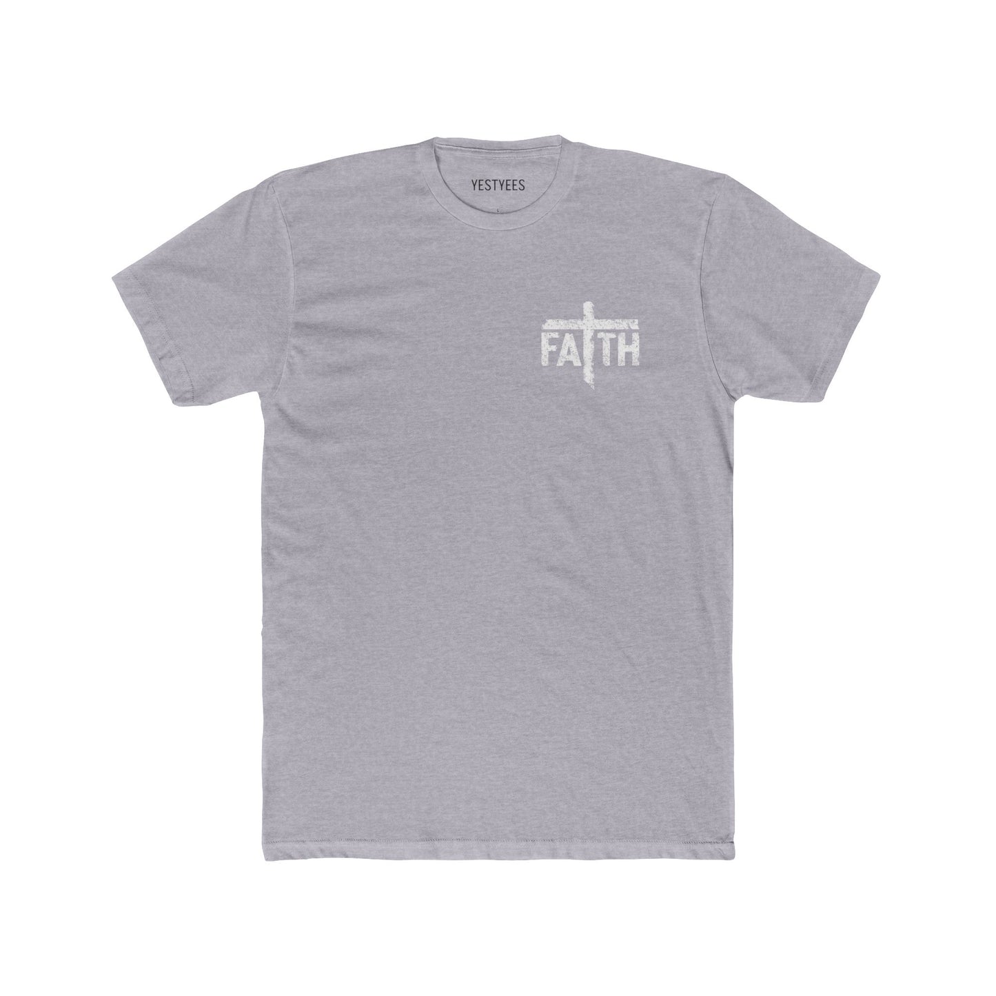 Faith Unisex Cotton Crew Tee, Inspirational Tee, Gift for Believers, Faith-Based Apparel, Christian T-Shirt, Casual Everyday Wear