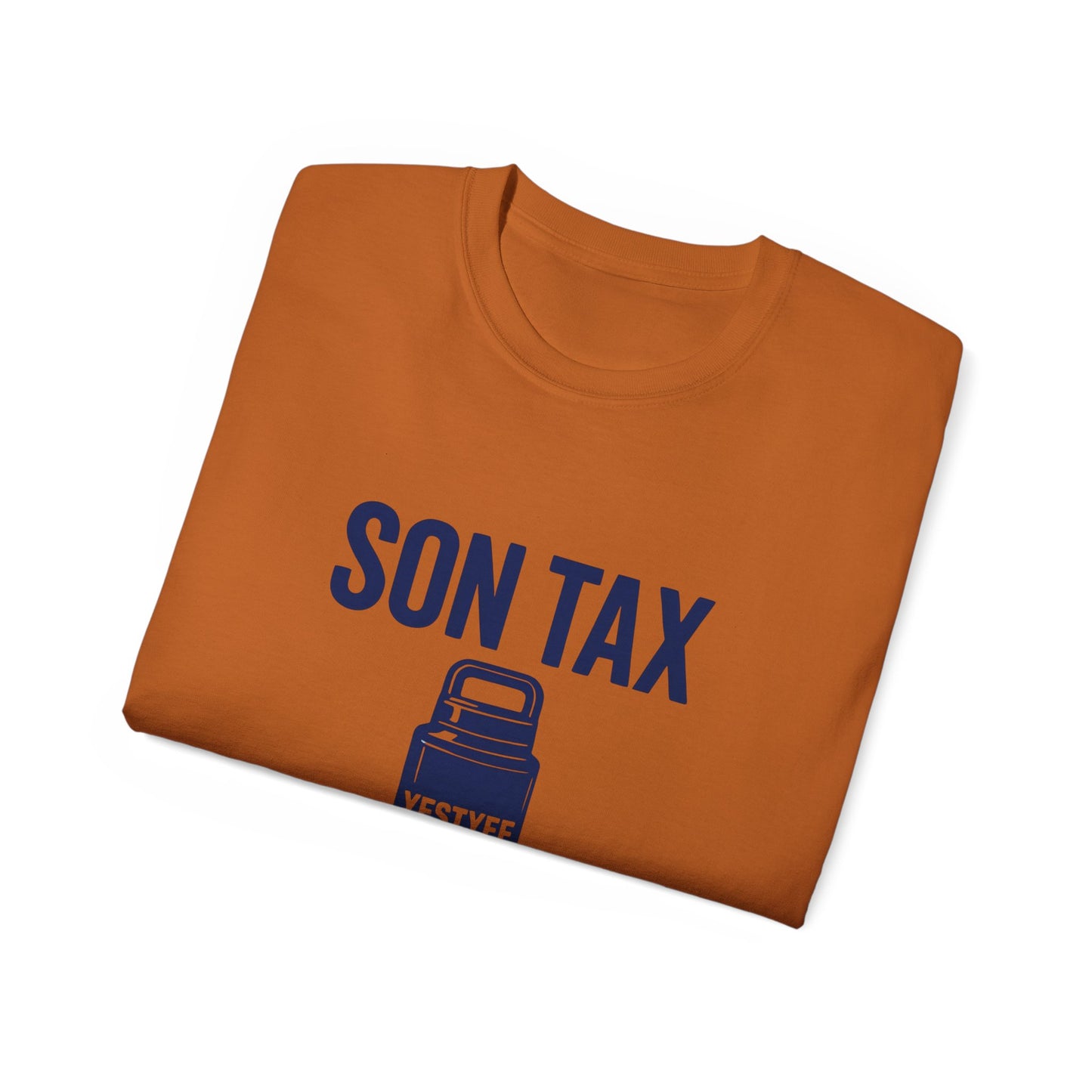 Humorous Unisex Cotton Tee - 'Son Tax' T-Shirt, Father's Day Gift, Casual Wear, Funny Gift for Dad, Unique Birthday Present