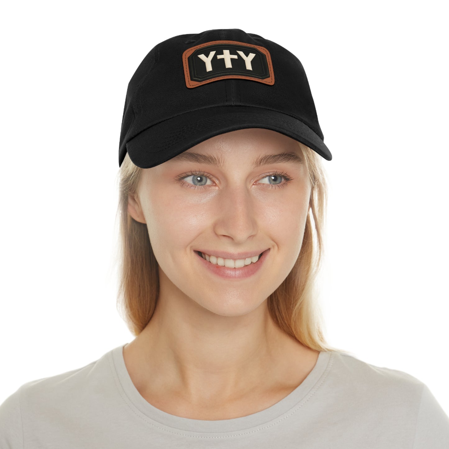 Stylish Dad Hat with Leather Patch | Casual Chic Outdoor Accessory, Perfect Gift for Fathers, Birthdays, Family Gatherings, Everyday Wear