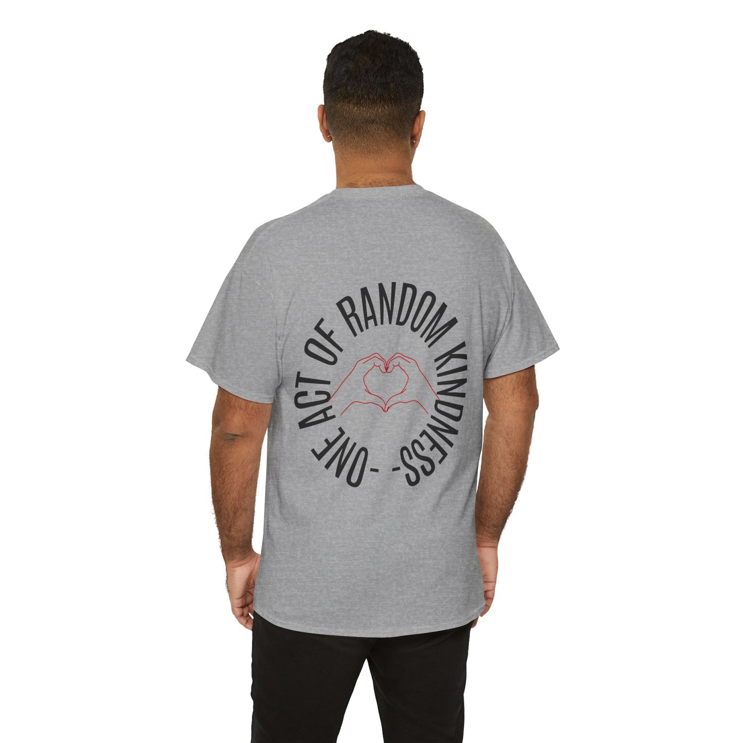 Unisex Heavy Cotton Tee - 'One Act of Random Kindness' T-Shirt, Comfortable Tee, Gift for Kindness Advocates, Casual Wear, Birthday Gift