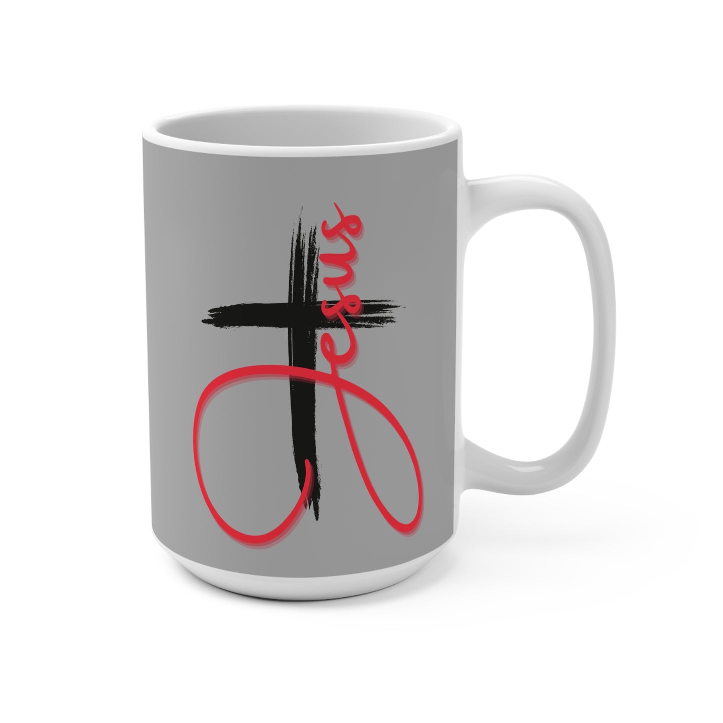 Faith-Inspired 15oz Mug - Christian Coffee Cup, Gift for Believers, Inspirational Drinkware, Jesus Mug, Religious Home Decor