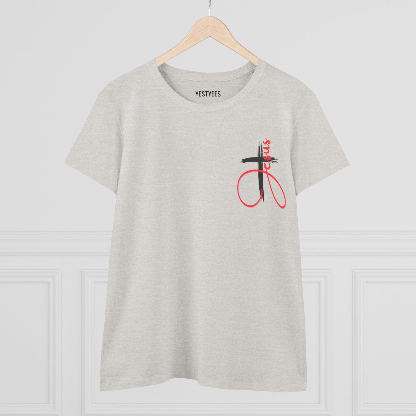 Stylish Christian Women's Midweight Cotton Tee with Unique Design, Casual Wear, Gift Idea, Trendy Tee, Everyday Top, Comfortable Shirt