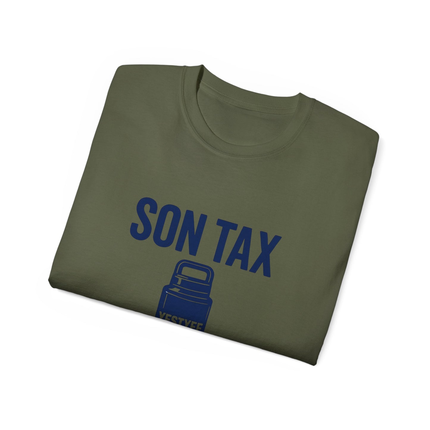 Humorous Unisex Cotton Tee - 'Son Tax' T-Shirt, Father's Day Gift, Casual Wear, Funny Gift for Dad, Unique Birthday Present