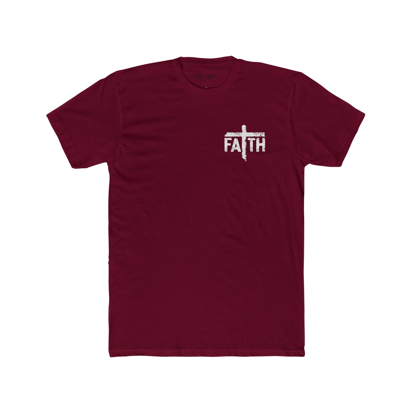 Faith Unisex Cotton Crew Tee, Inspirational Tee, Gift for Believers, Faith-Based Apparel, Christian T-Shirt, Casual Everyday Wear