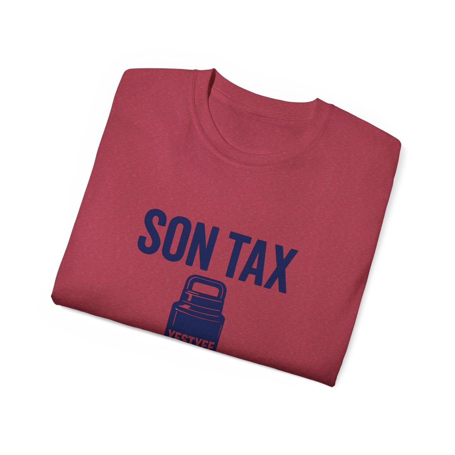 Humorous Unisex Cotton Tee - 'Son Tax' T-Shirt, Father's Day Gift, Casual Wear, Funny Gift for Dad, Unique Birthday Present