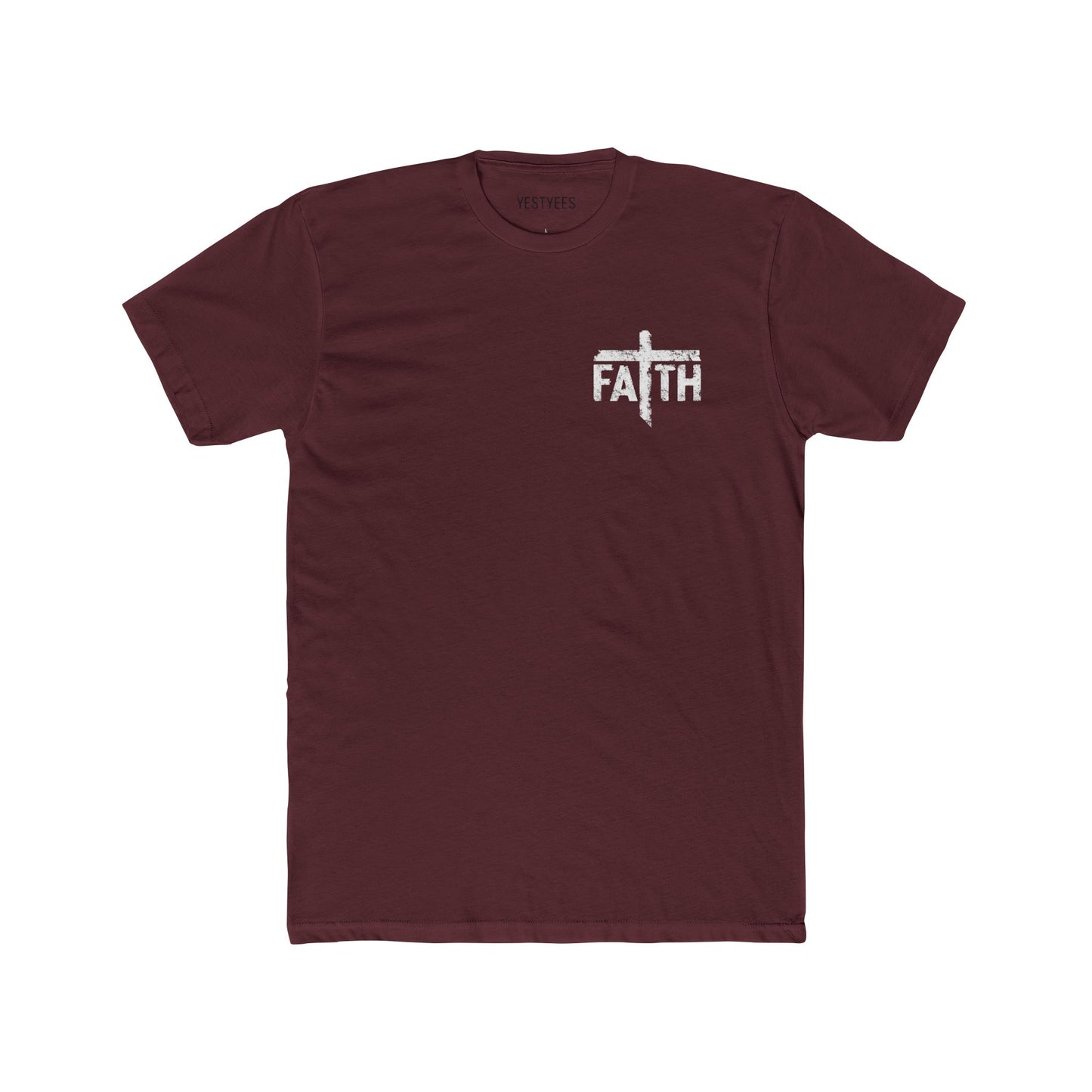 Faith Unisex Cotton Crew Tee, Inspirational Tee, Gift for Believers, Faith-Based Apparel, Christian T-Shirt, Casual Everyday Wear