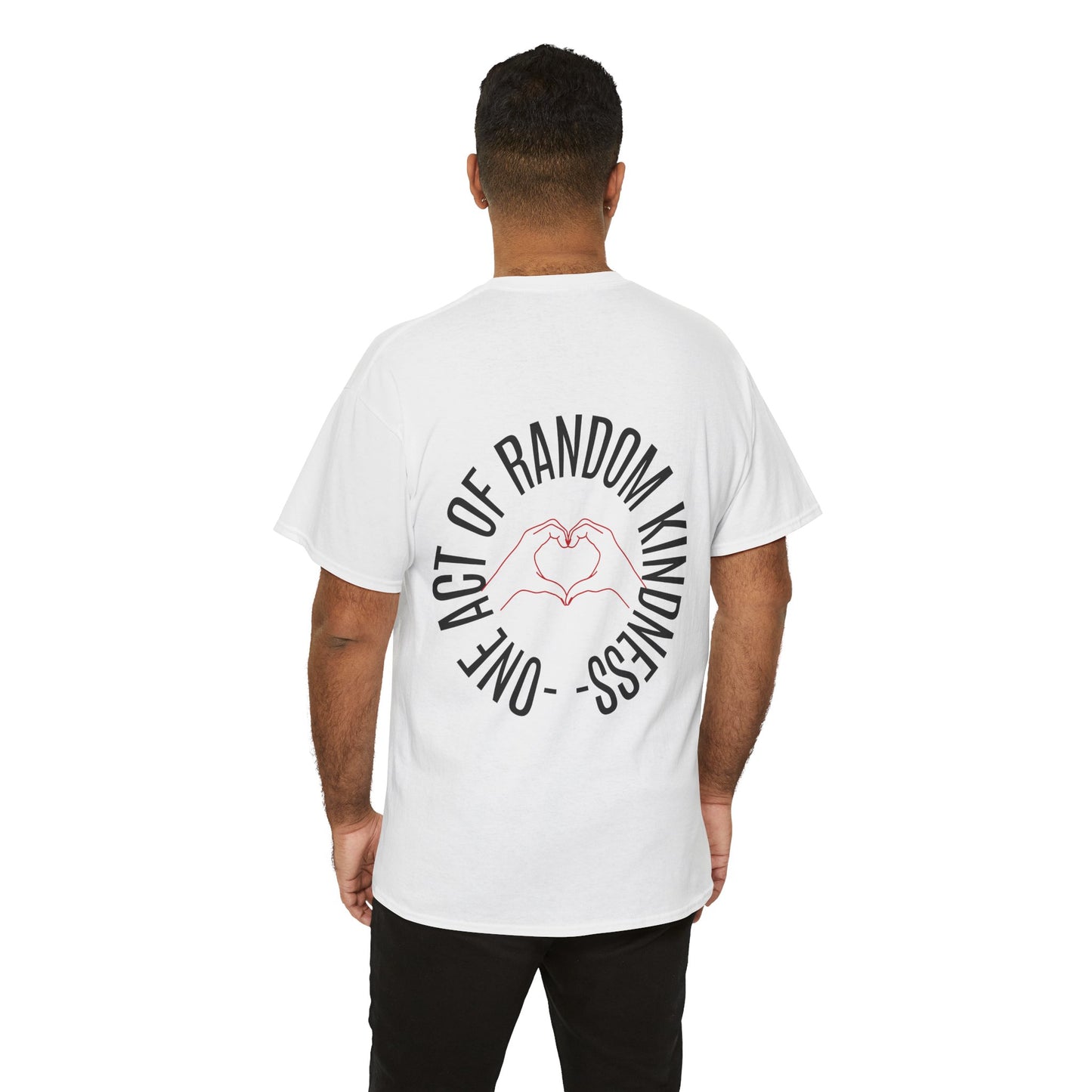 Unisex Heavy Cotton Tee - 'One Act of Random Kindness' T-Shirt, Comfortable Tee, Gift for Kindness Advocates, Casual Wear, Birthday Gift