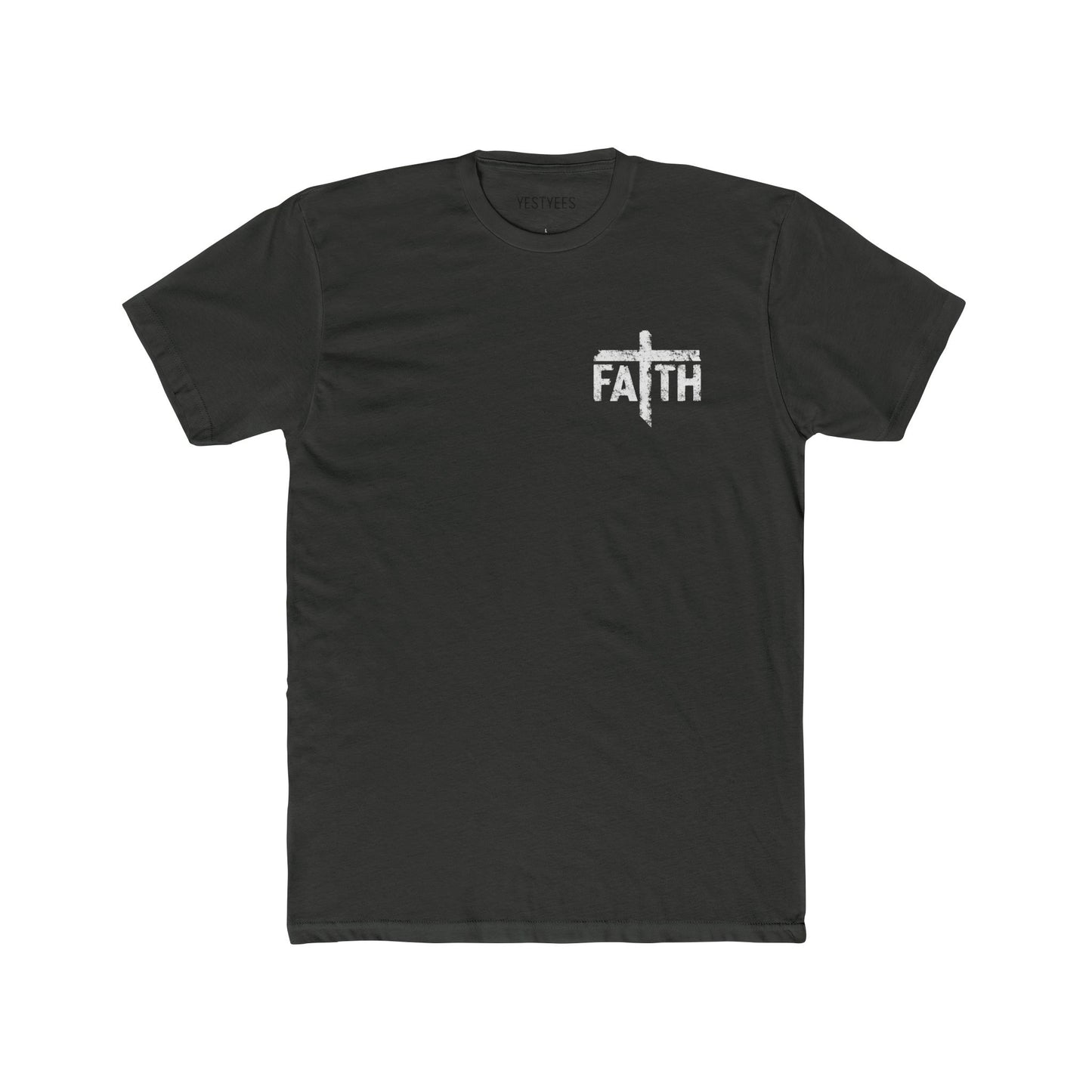 Faith Unisex Cotton Crew Tee, Inspirational Tee, Gift for Believers, Faith-Based Apparel, Christian T-Shirt, Casual Everyday Wear
