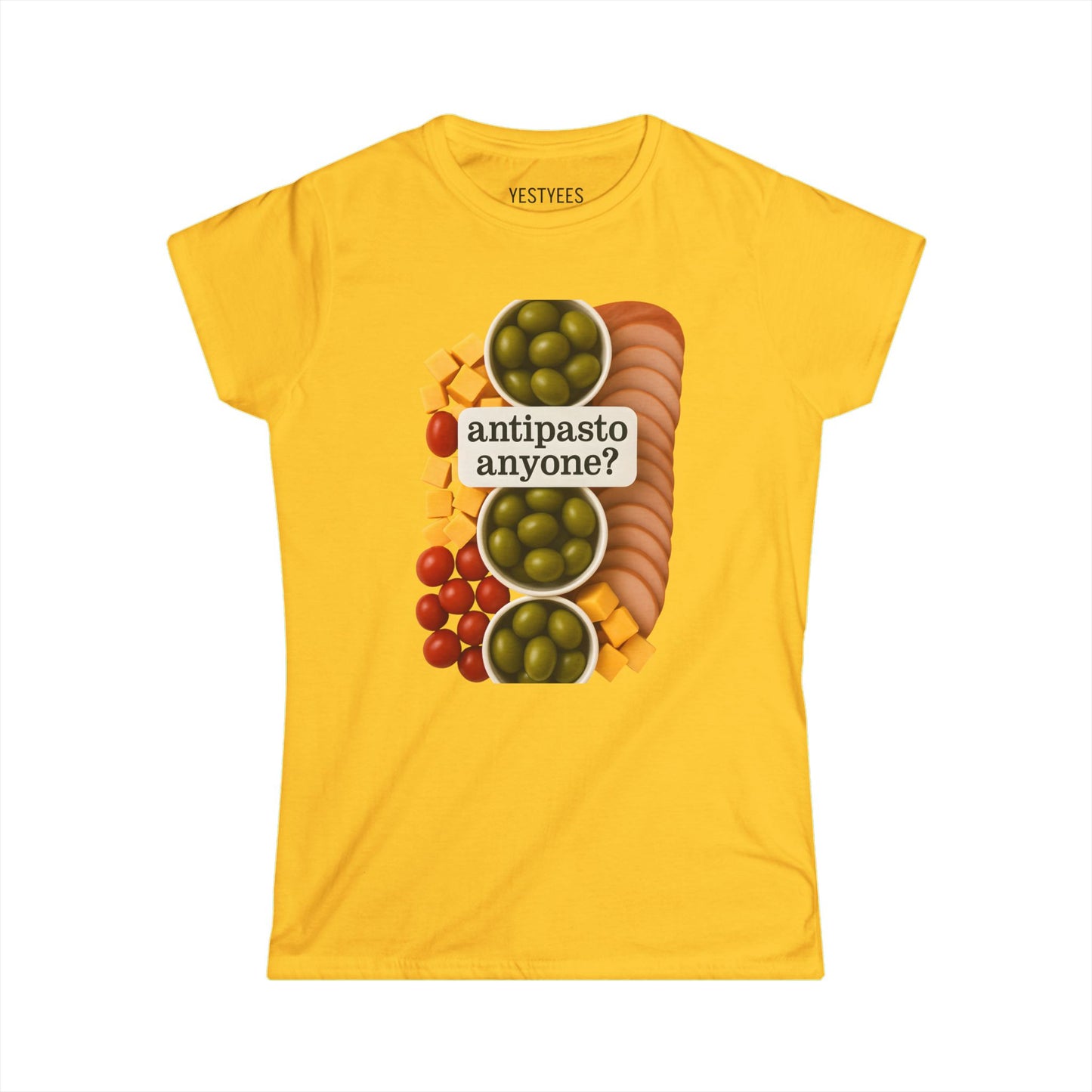 Antipasto Party Host Tee, Foodie Shirt, Casual Women’s Tee, Gift for Entertainers, Cookout Apparel, Fun Get-Together Outfit