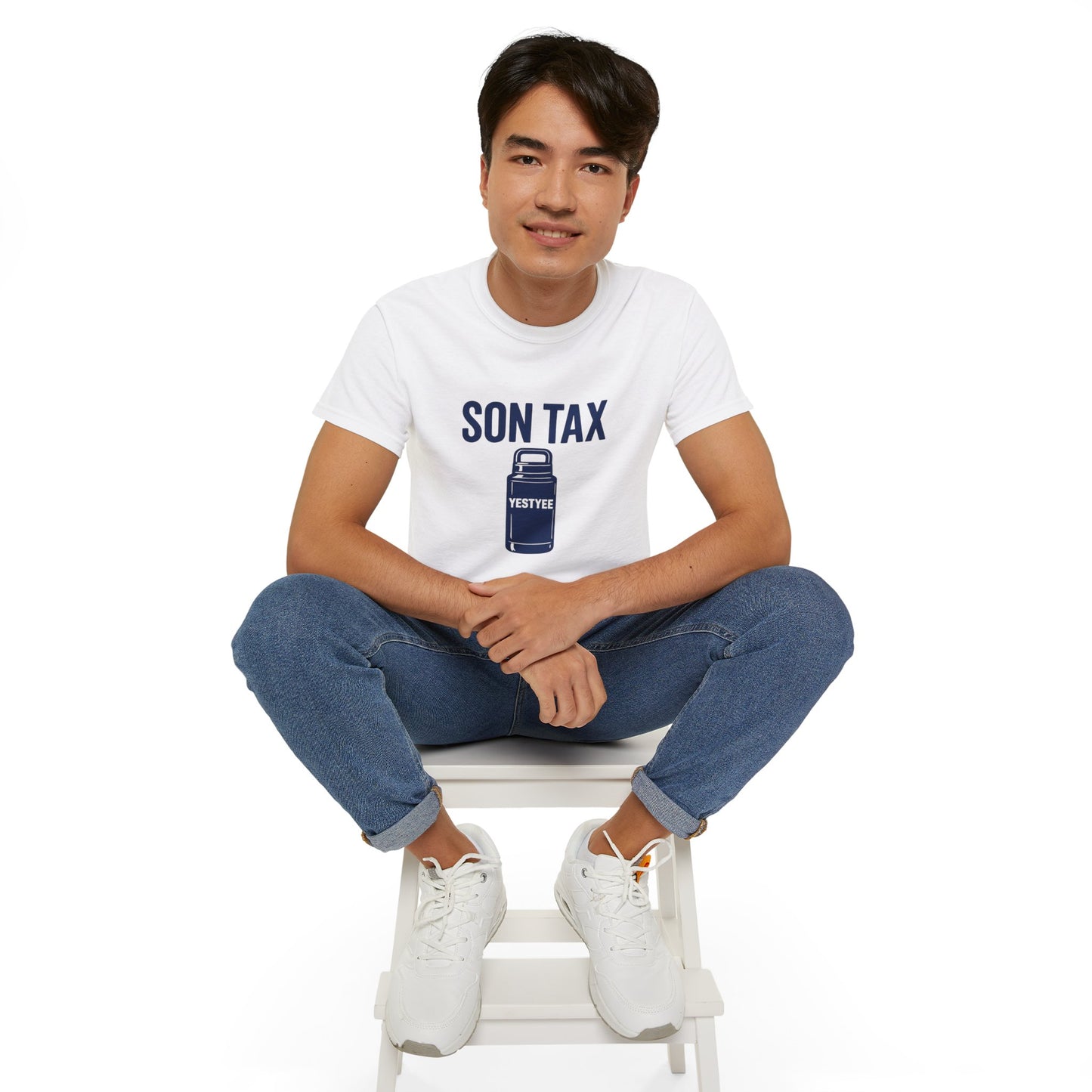 Humorous Unisex Cotton Tee - 'Son Tax' T-Shirt, Father's Day Gift, Casual Wear, Funny Gift for Dad, Unique Birthday Present