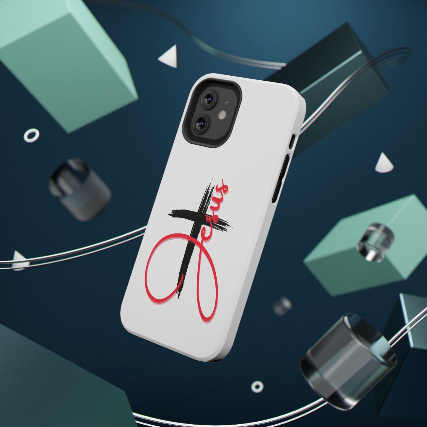 Impact-Resistant Phone Case with Jesus Design, Durable Christian Case for Protection, Faith-Inspired Gift, Unique Religious Phone [...]