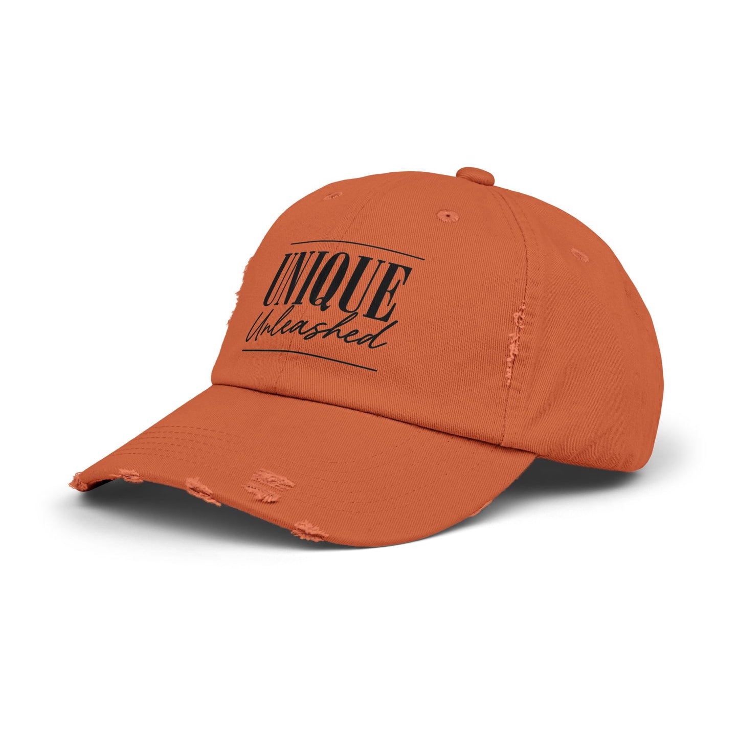 Unisex Distressed Cap with 'Unique Unleashed' Design, Trendy Hat for Casual Outings, Gifts for Friends and Family, Perfect for Summer [...]
