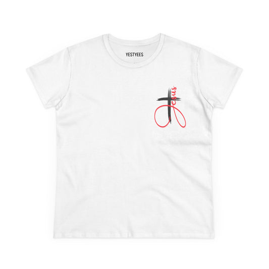 Stylish Christian Women's Midweight Cotton Tee with Unique Design, Casual Wear, Gift Idea, Trendy Tee, Everyday Top, Comfortable Shirt