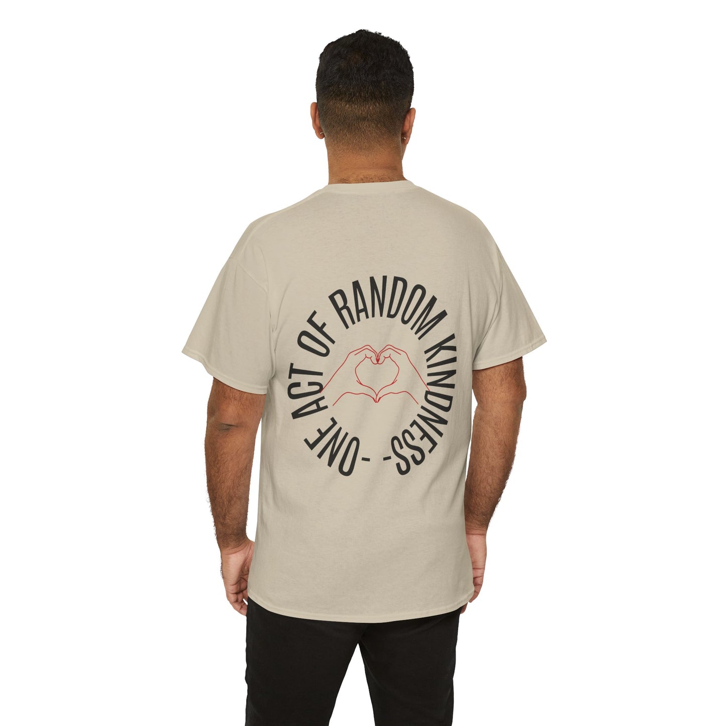 Unisex Heavy Cotton Tee - 'One Act of Random Kindness' T-Shirt, Comfortable Tee, Gift for Kindness Advocates, Casual Wear, Birthday Gift