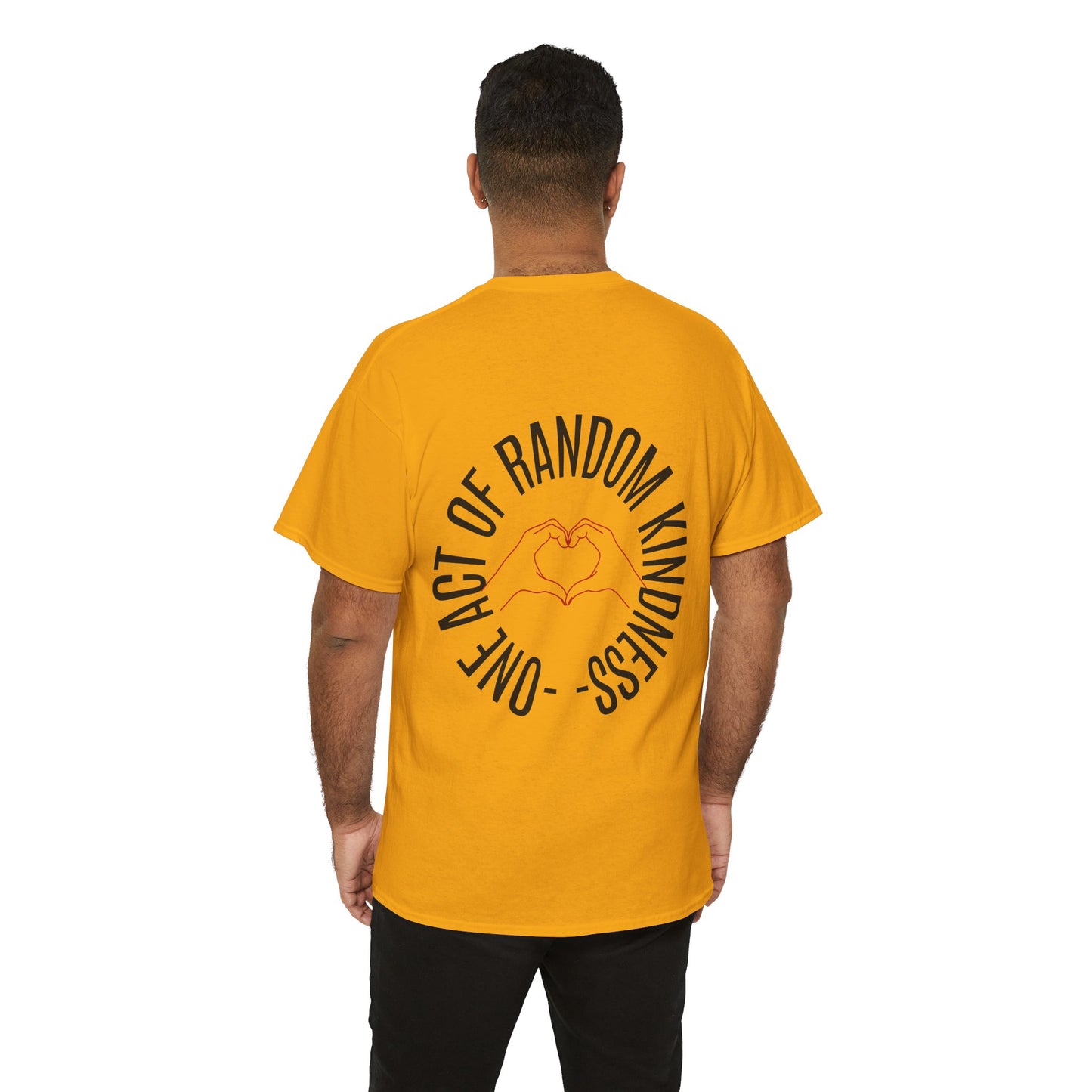 Unisex Heavy Cotton Tee - 'One Act of Random Kindness' T-Shirt, Comfortable Tee, Gift for Kindness Advocates, Casual Wear, Birthday Gift