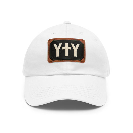 Stylish Dad Hat with Leather Patch | Casual Chic Outdoor Accessory, Perfect Gift for Fathers, Birthdays, Family Gatherings, Everyday Wear
