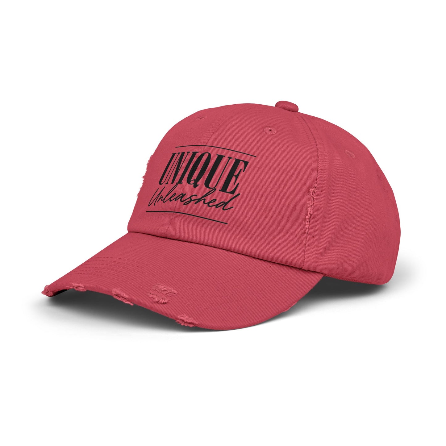 Unisex Distressed Cap with 'Unique Unleashed' Design, Trendy Hat for Casual Outings, Gifts for Friends and Family, Perfect for Summer [...]