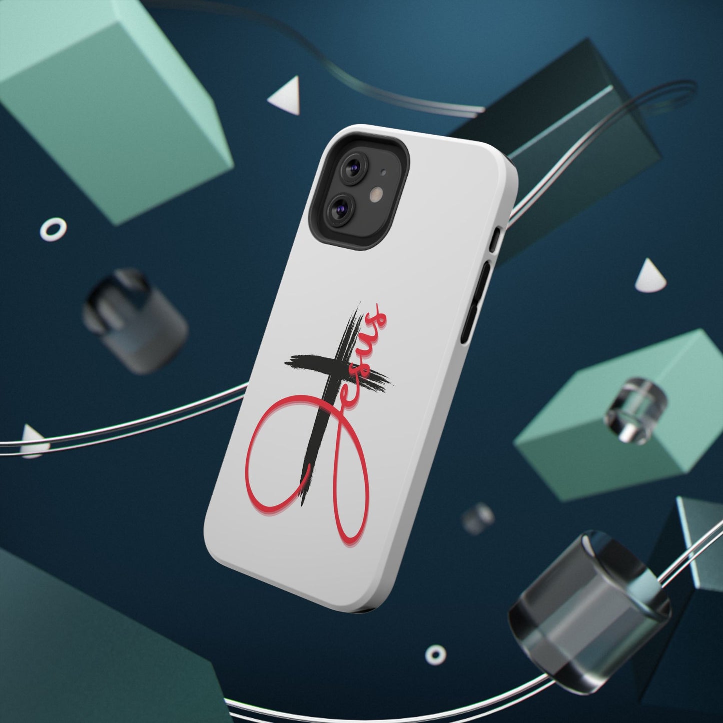 Impact-Resistant Phone Case with Jesus Design, Durable Christian Case for Protection, Faith-Inspired Gift, Unique Religious Phone [...]