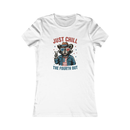 Stylish Women's Tee: Just Chill Design, Casual Wear, Summer Parties, 4th of July, Unique Gift, Relaxed Vibe
